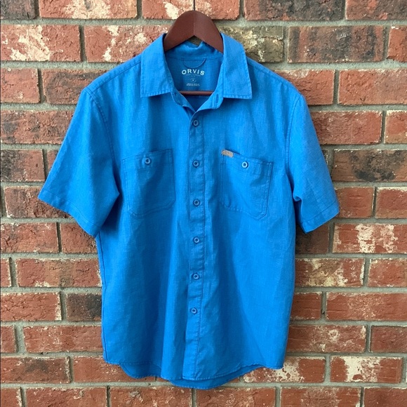 Orvis Other - Orvis Blue Casual Short Sleeve Button Down Shirt